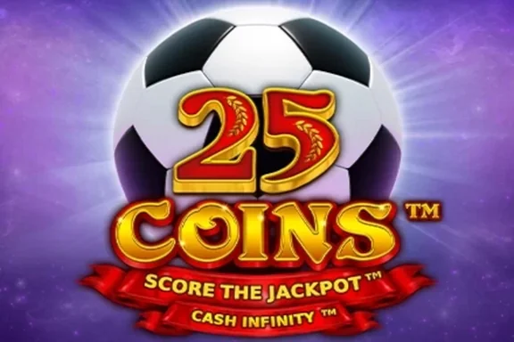 Capa do slot 25 Coins Score The Jackpot